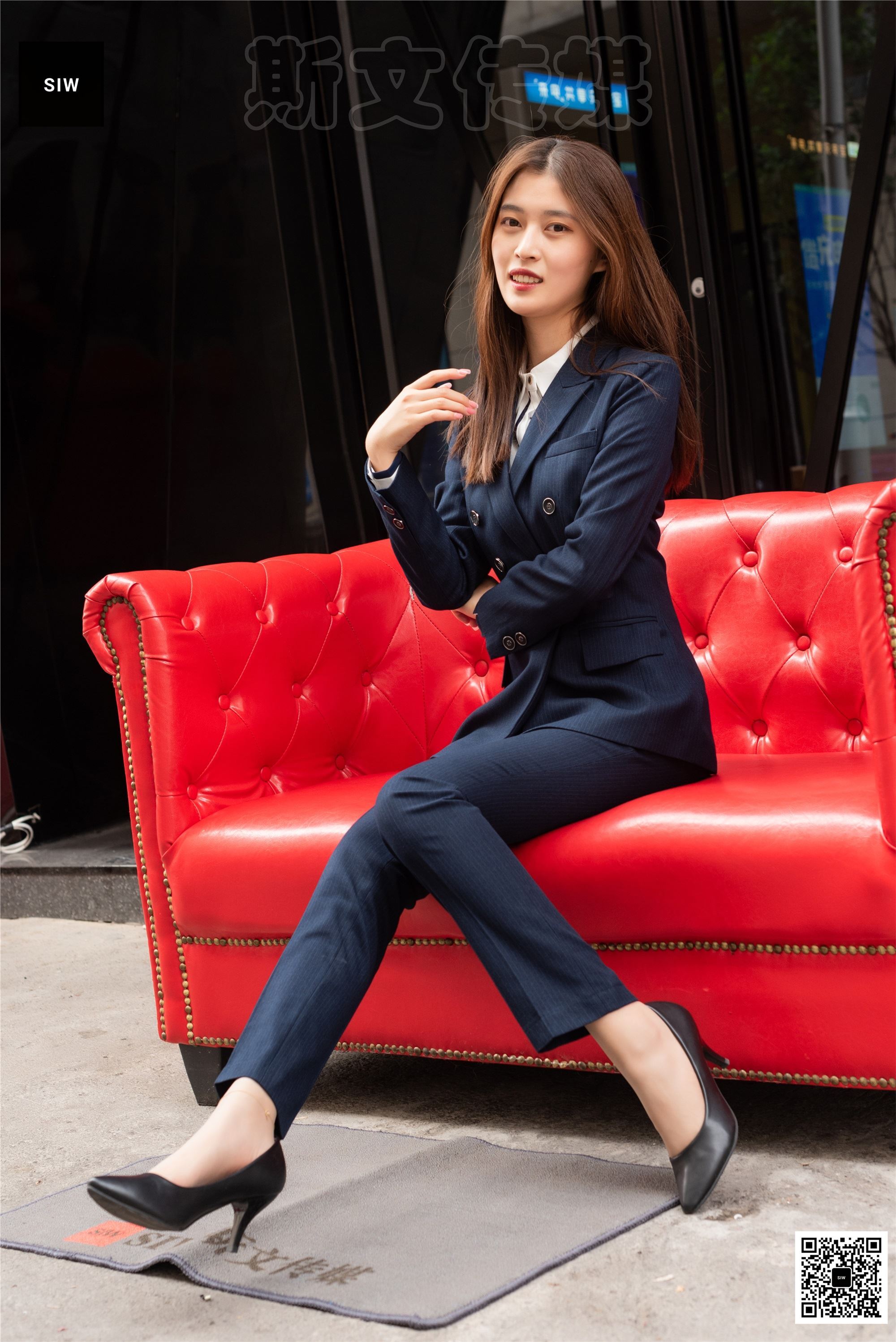 SIW斯文传媒 055 时尚气质OL职业双排扣西装制服 - 甄珍